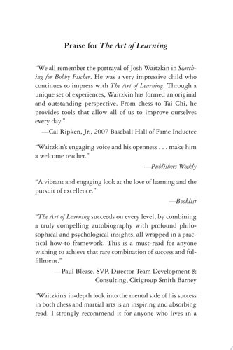 Book Cover - Book Review: The Art of Learning: An Inner Journey to Optimal Performance